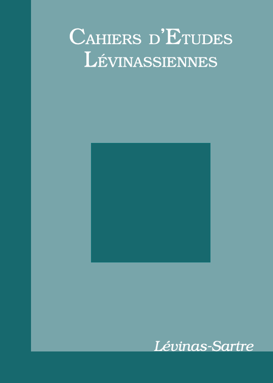 Couverture des Cahiers d'études lévinassiennes n°6